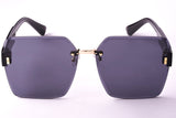 Gucci 06 Metal Frame Sunglasses with Partial Engraving and Gradient Lenses.
