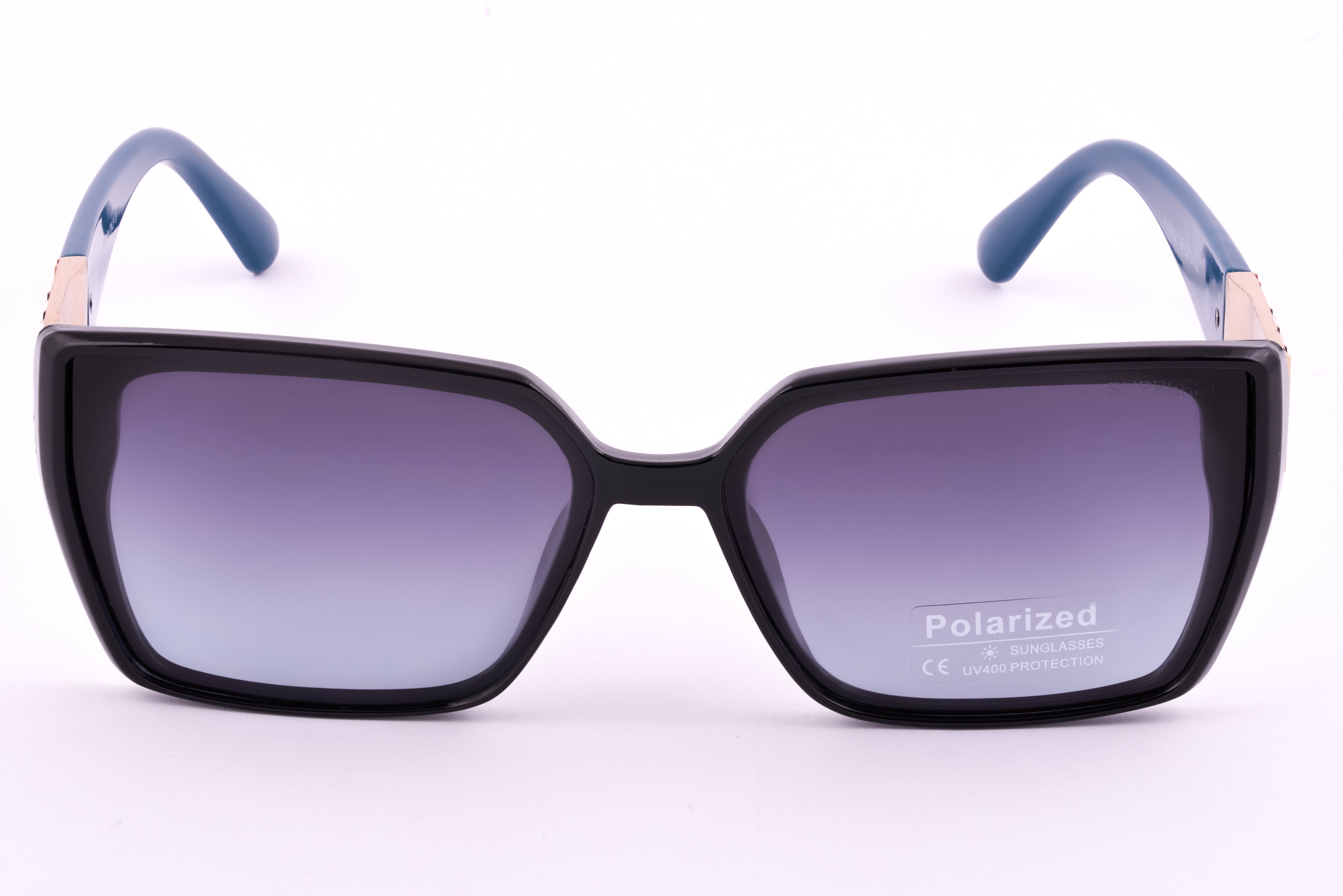 Buberry Black Square Polarized Sunglasses – Bold & Timeless