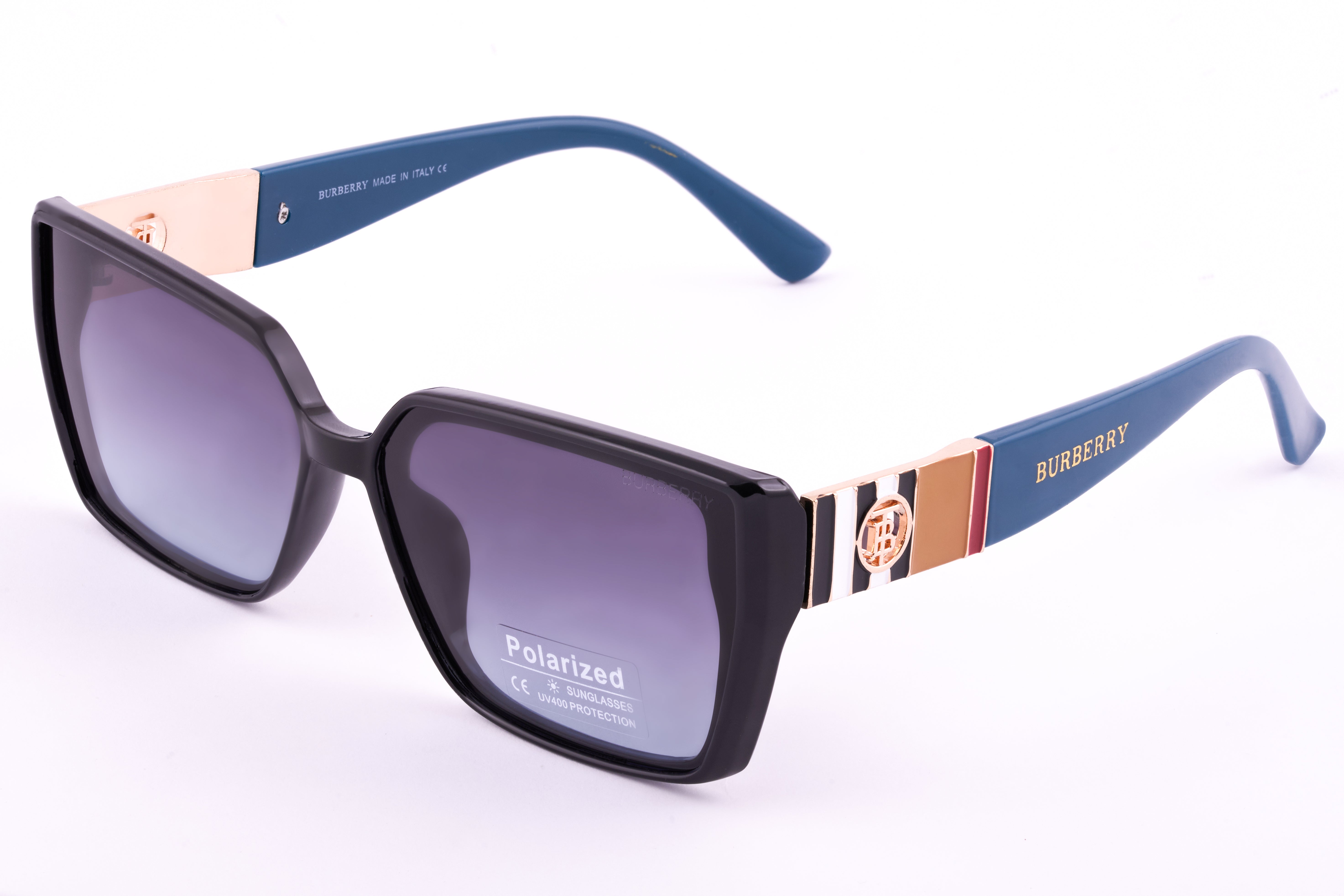 Buberry Black Square Polarized Sunglasses – Bold & Timeless