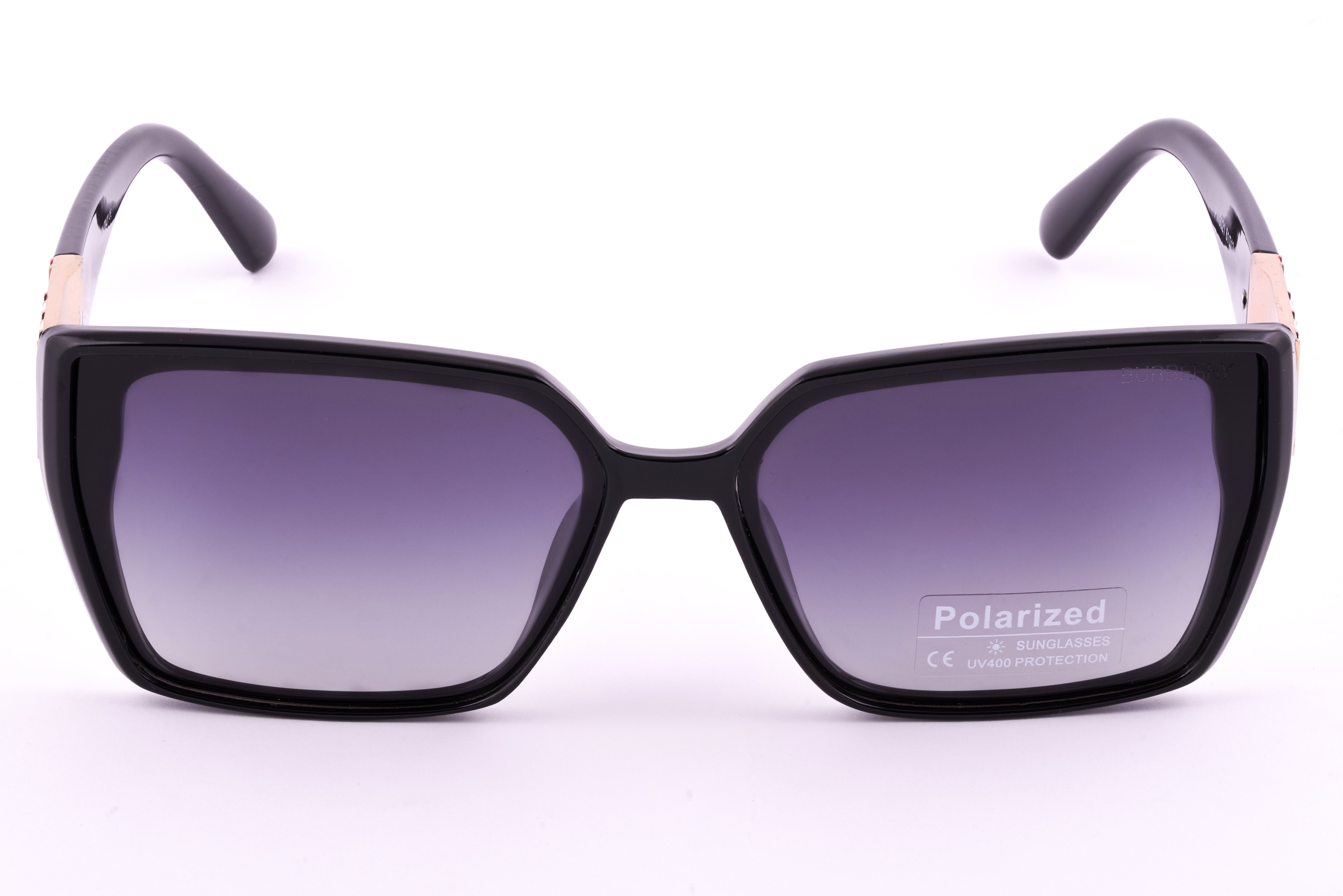 Buberry Black Square Polarized Sunglasses – Bold & Timeless