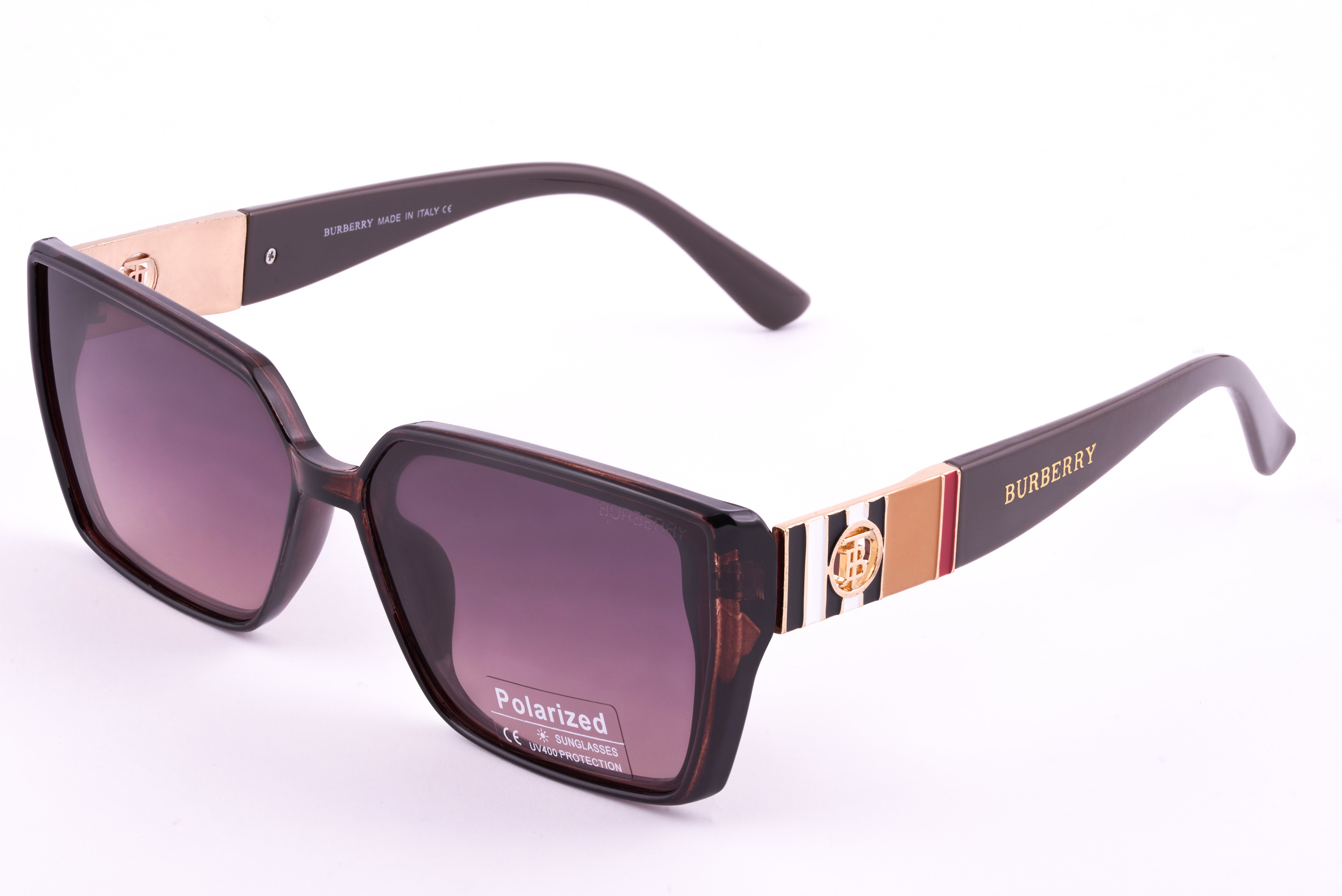 Buberry Black Square Polarized Sunglasses – Bold & Timeless