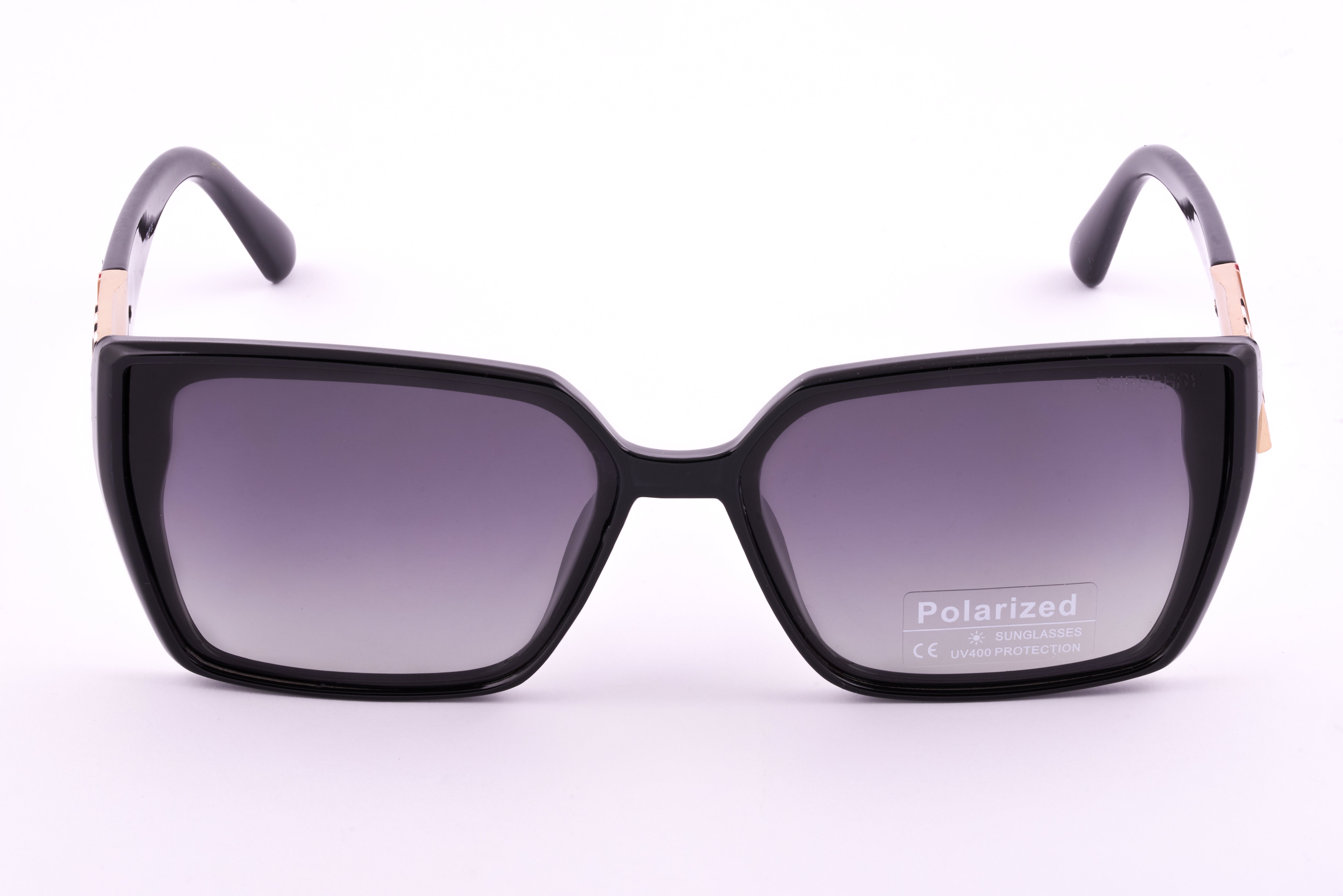 Buberry Gray Square Polarized Sunglasses – Bold & Timeless