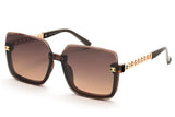 Chanel Square Oversized Sunglasses – Brown Gradient Lenses