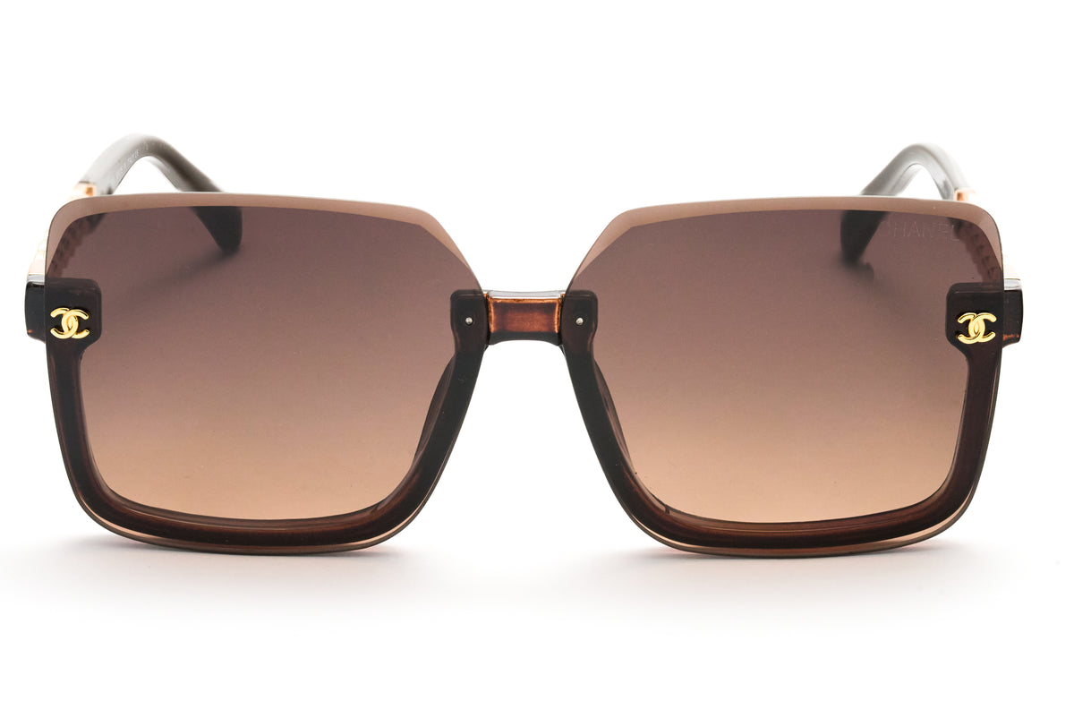 Chanel Square Oversized Sunglasses – Brown Gradient Lenses