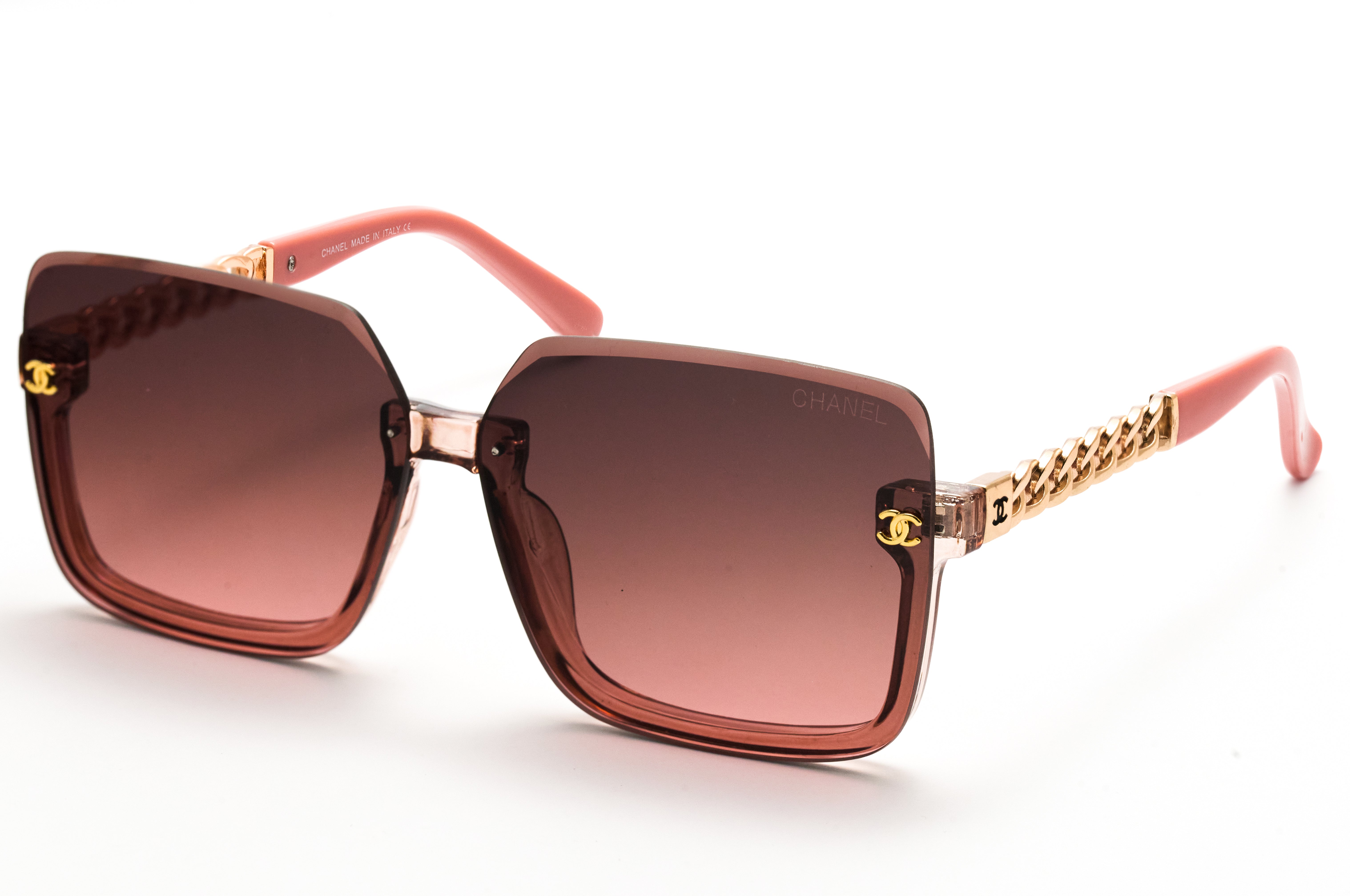 Chanel Gradient Brown Square Sunglasses – Elegant & Iconic