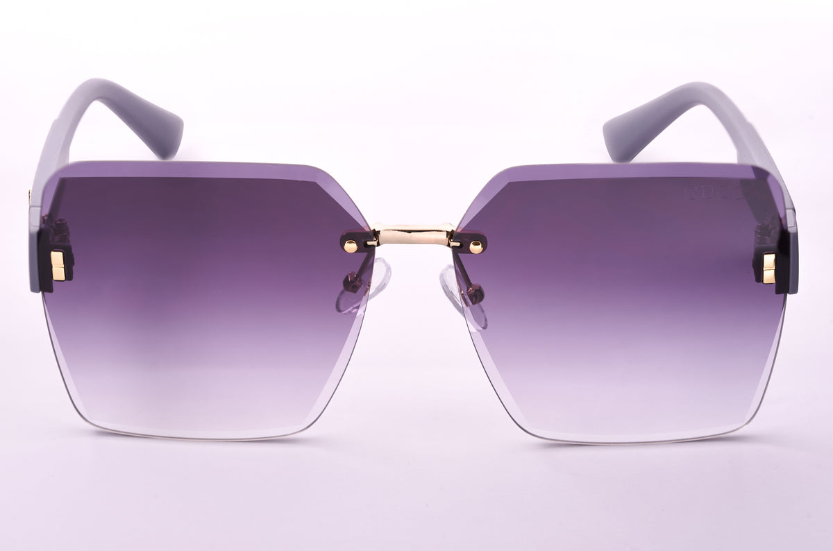 Gucci 06  Metal Frame Sunglasses with Partial Engraving and Gradient Lenses.