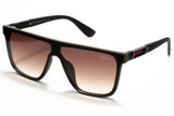 Gucci Brown Gradient Shield Sunglasses – Sleek & Sophisticated