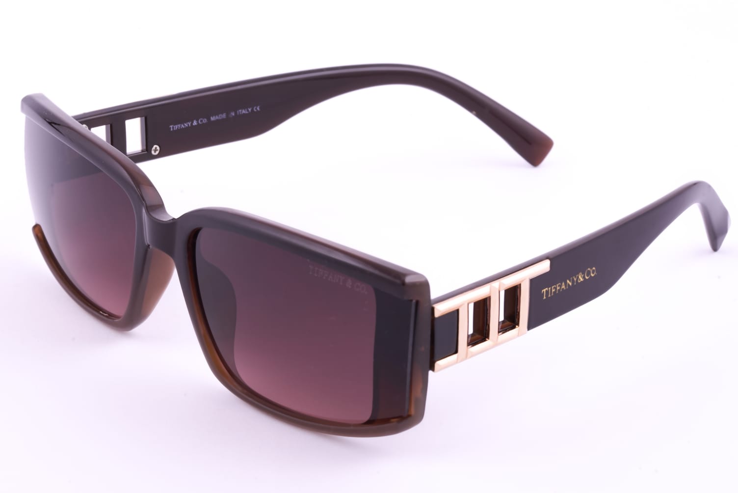 Tiffany & Co. Sunglasses with Joyful Colors and Gold-Accented Arms