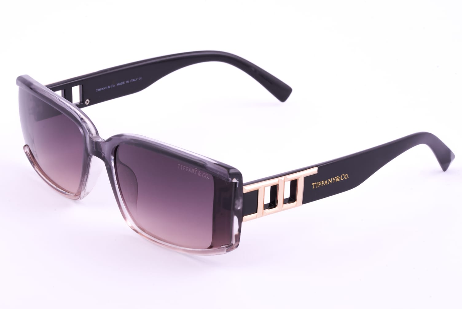 Tiffany & Co. Sunglasses with Joyful Colors and Gold-Accented Arms