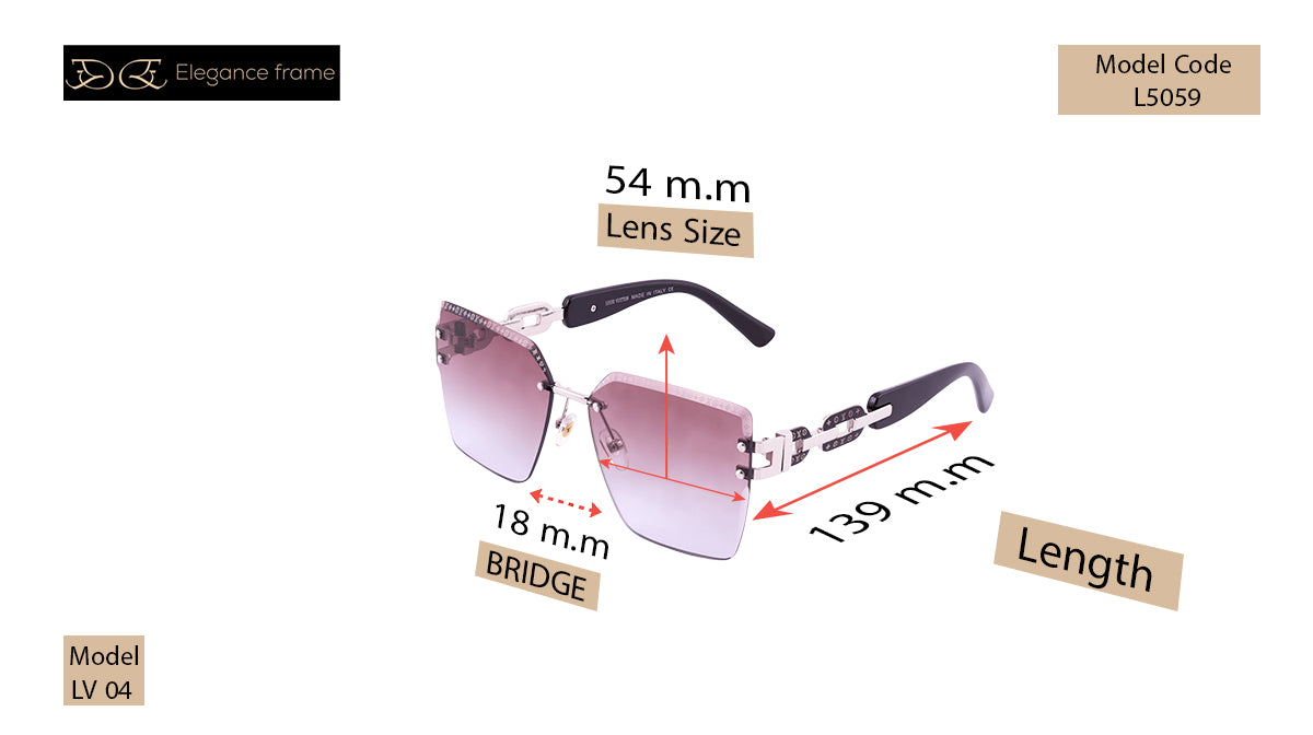 Louis Vuitton 04  Sunglasses with Signature Frame & Exquisite Arm Detailing.