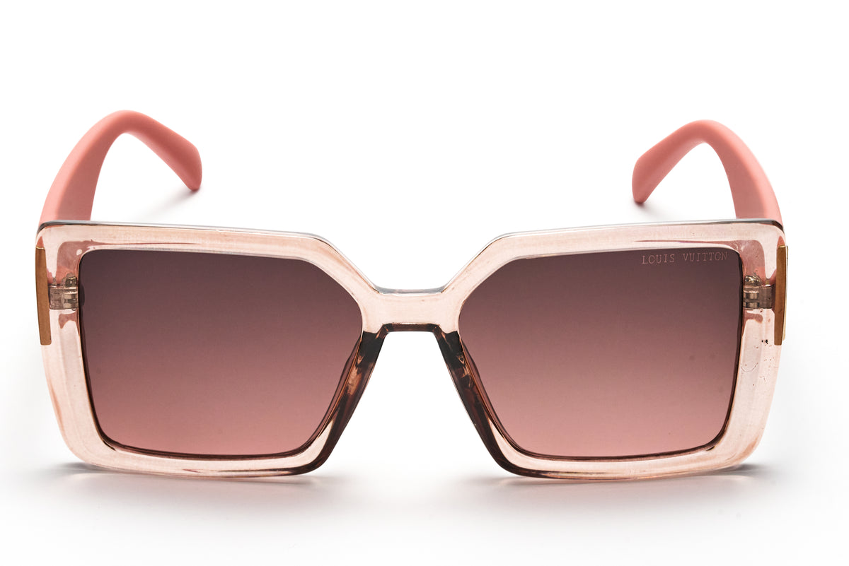 Louis Vuitton Pink Square Sunglasses – Blush Elegance