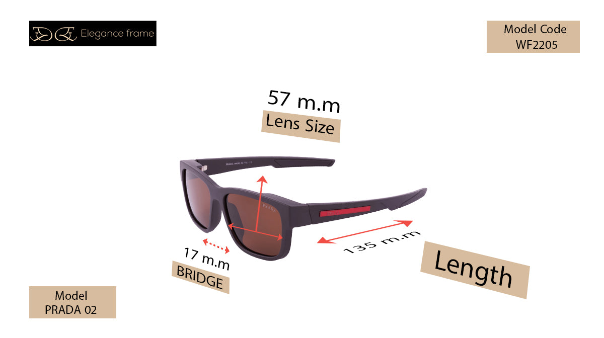 Prada 02 Black Wraparound Sunglasses – Bold & Modern