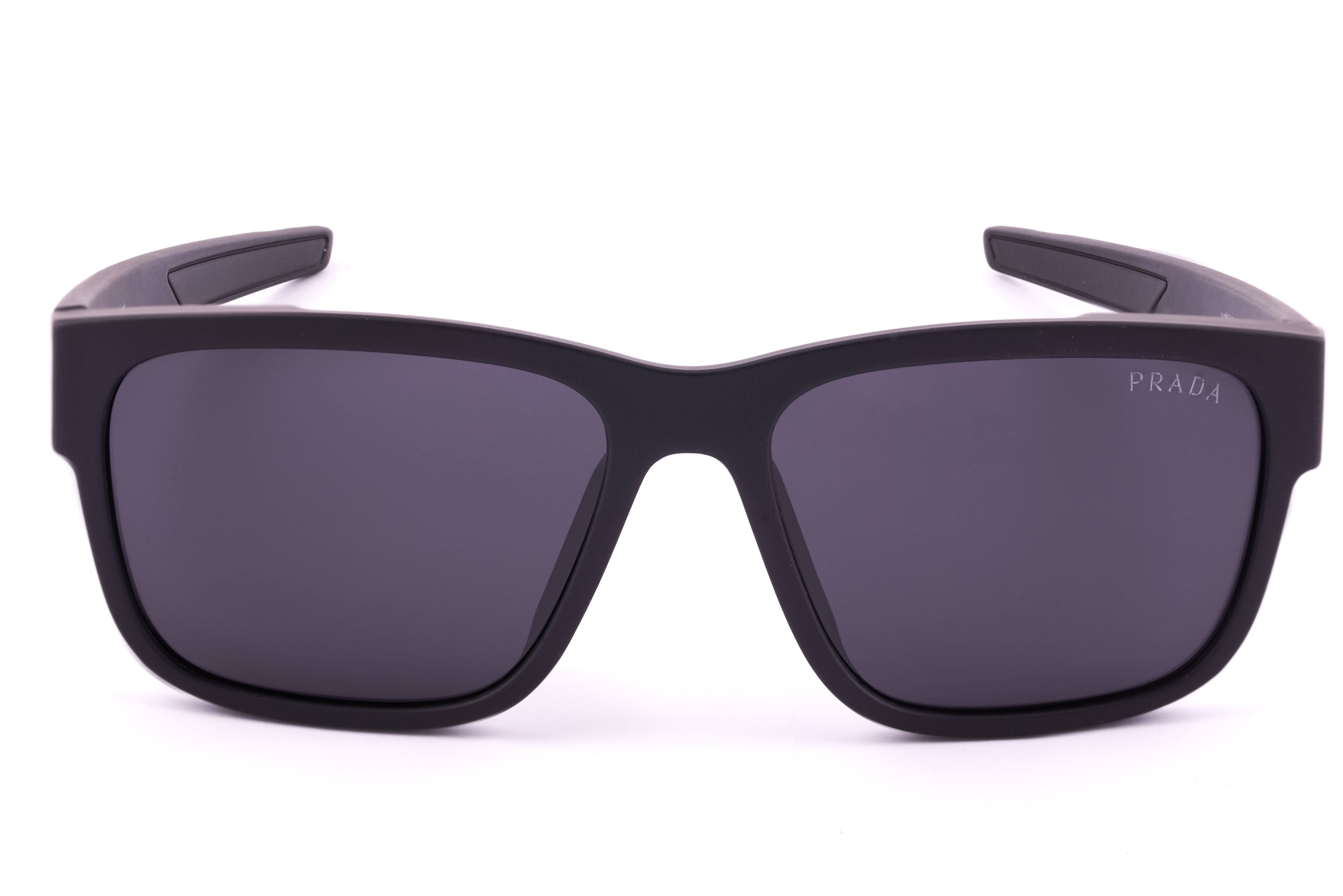 Prada 02 Black Wraparound Sunglasses – Bold & Modern