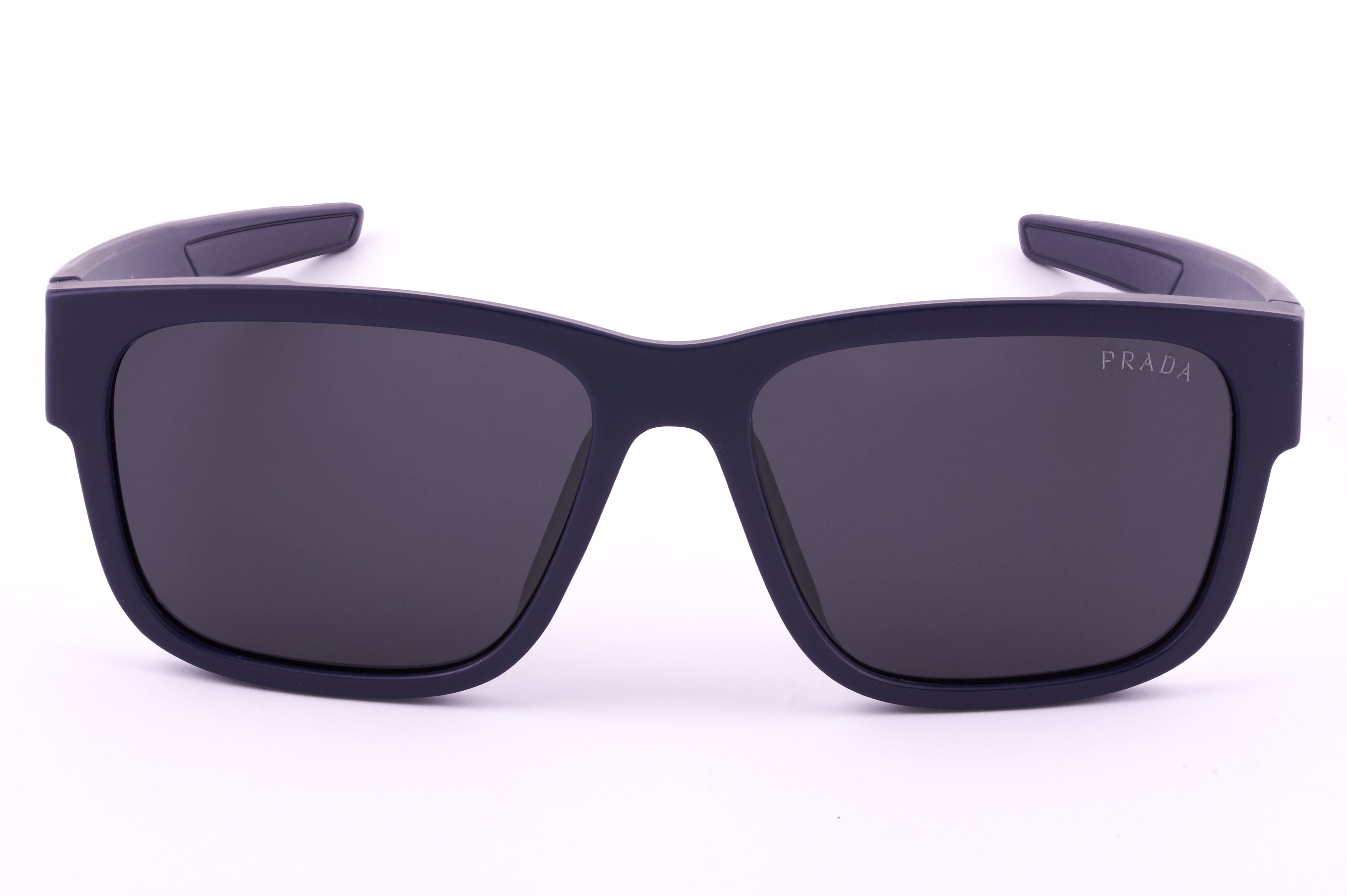 Prada 02 Black Wraparound Sunglasses – Bold & Modern