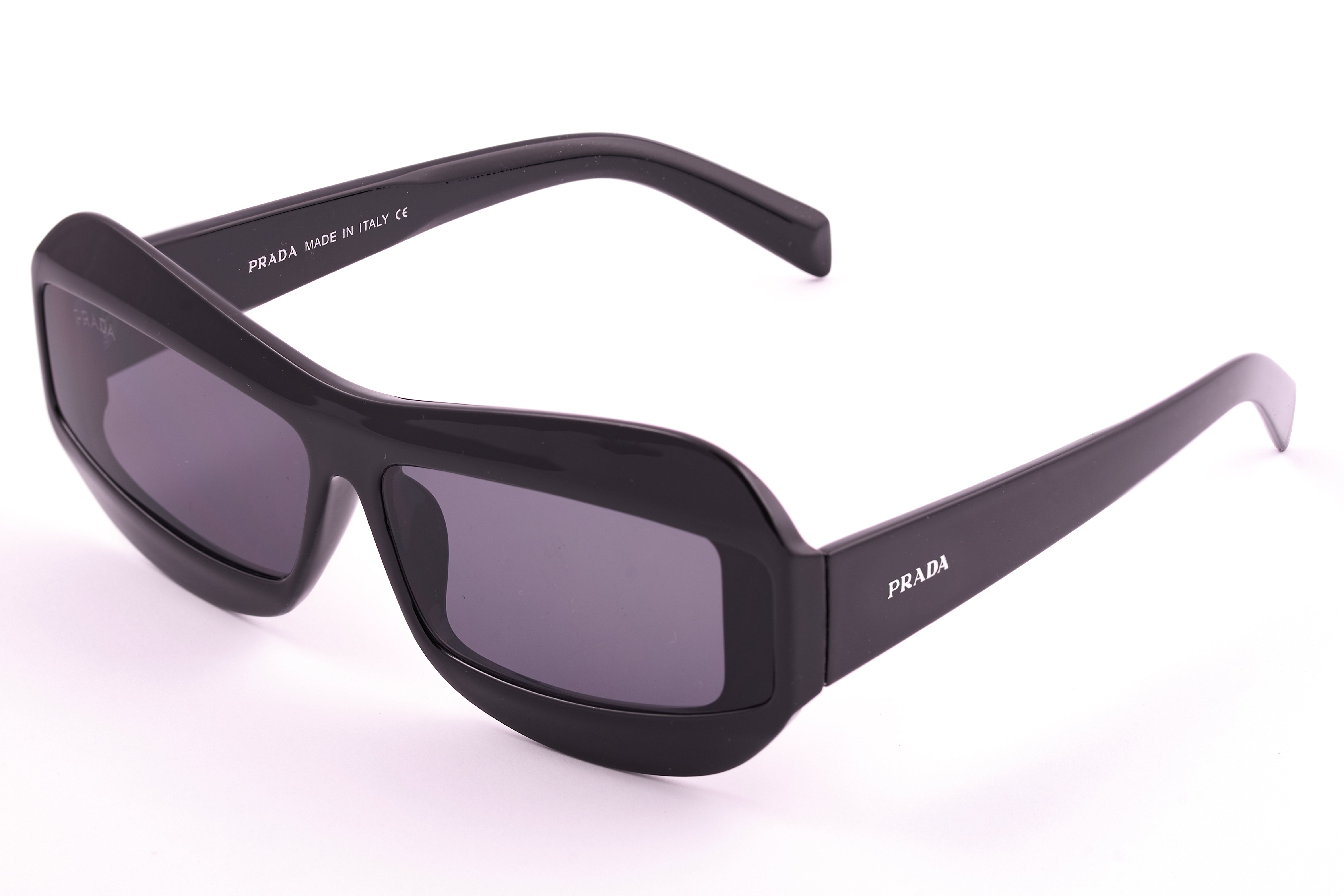 Prada sunglasses feature a daring wide-frame design 06