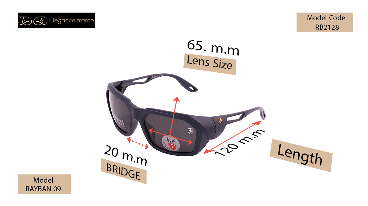Ray-Ban Ferrari Polarized Sunglasses with Sport-Inspired Arm Design 09.