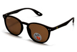 Ray-Ban x Ferrari Round P – Black Frame with Brown Polarized Lenses