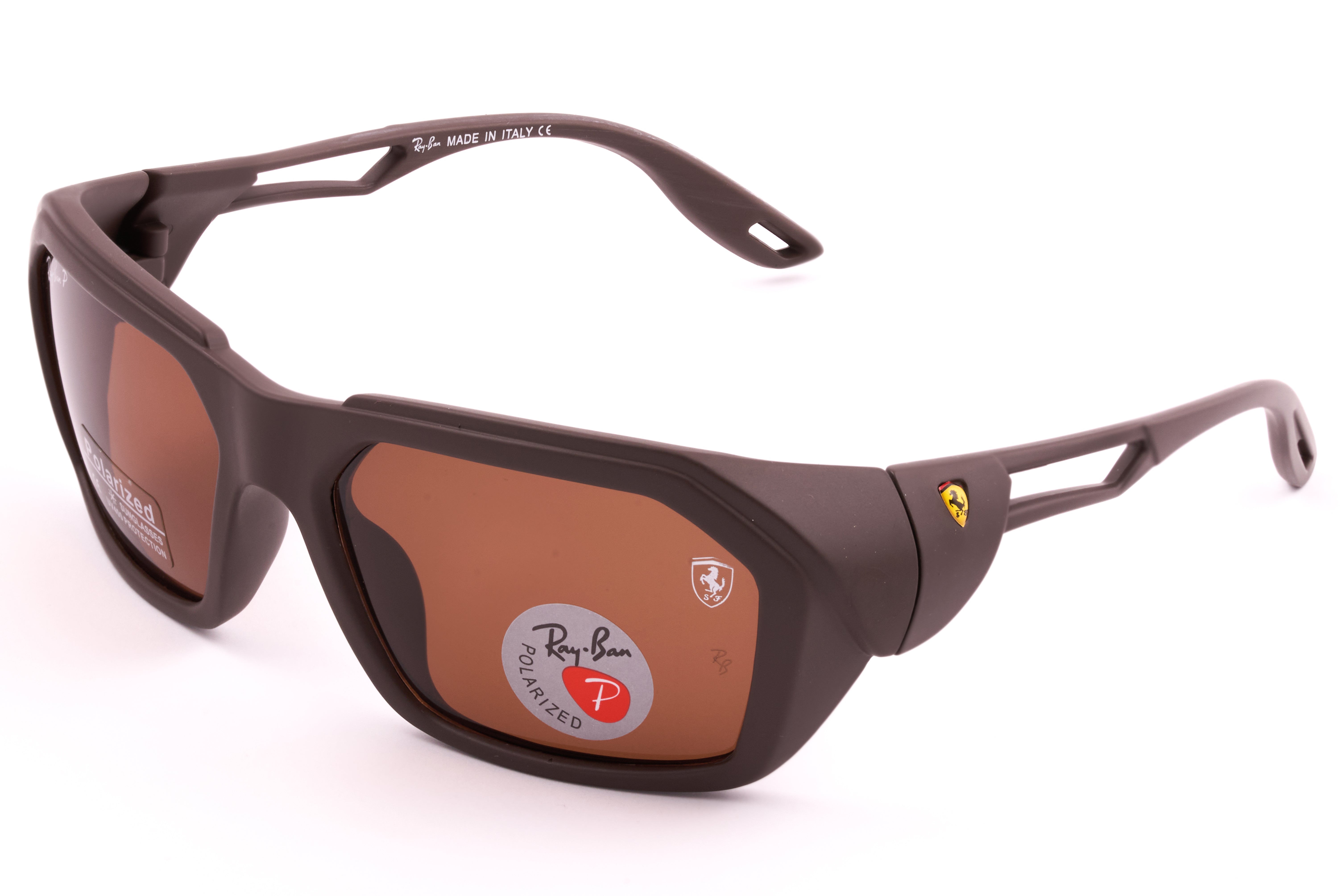 Ray-Ban Ferrari Polarized Sunglasses with Sport-Inspired Arm Design 09.