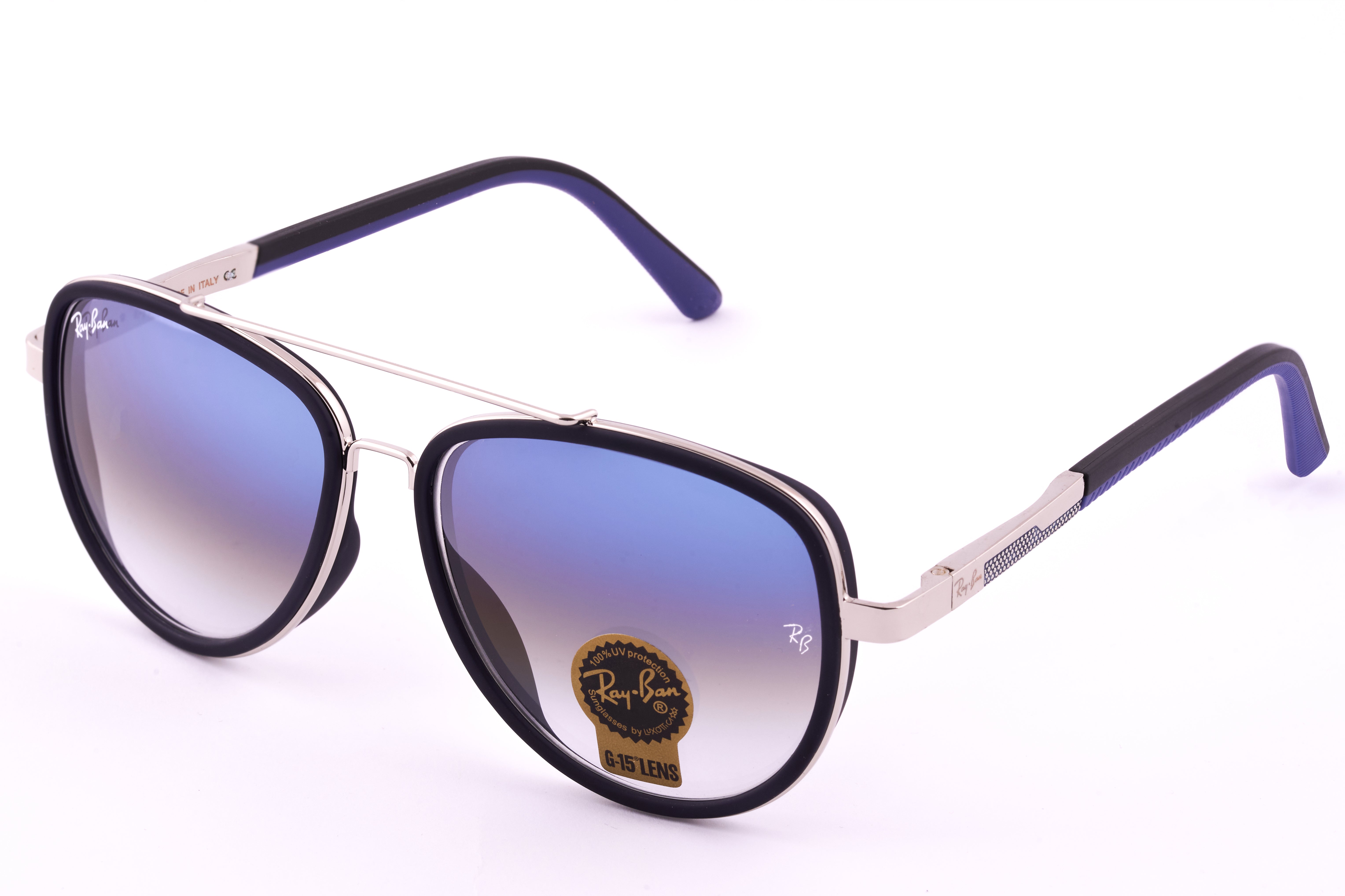 Ray-Ban G-15 Polarized Sunglasses with Signature Metal Frame 08.