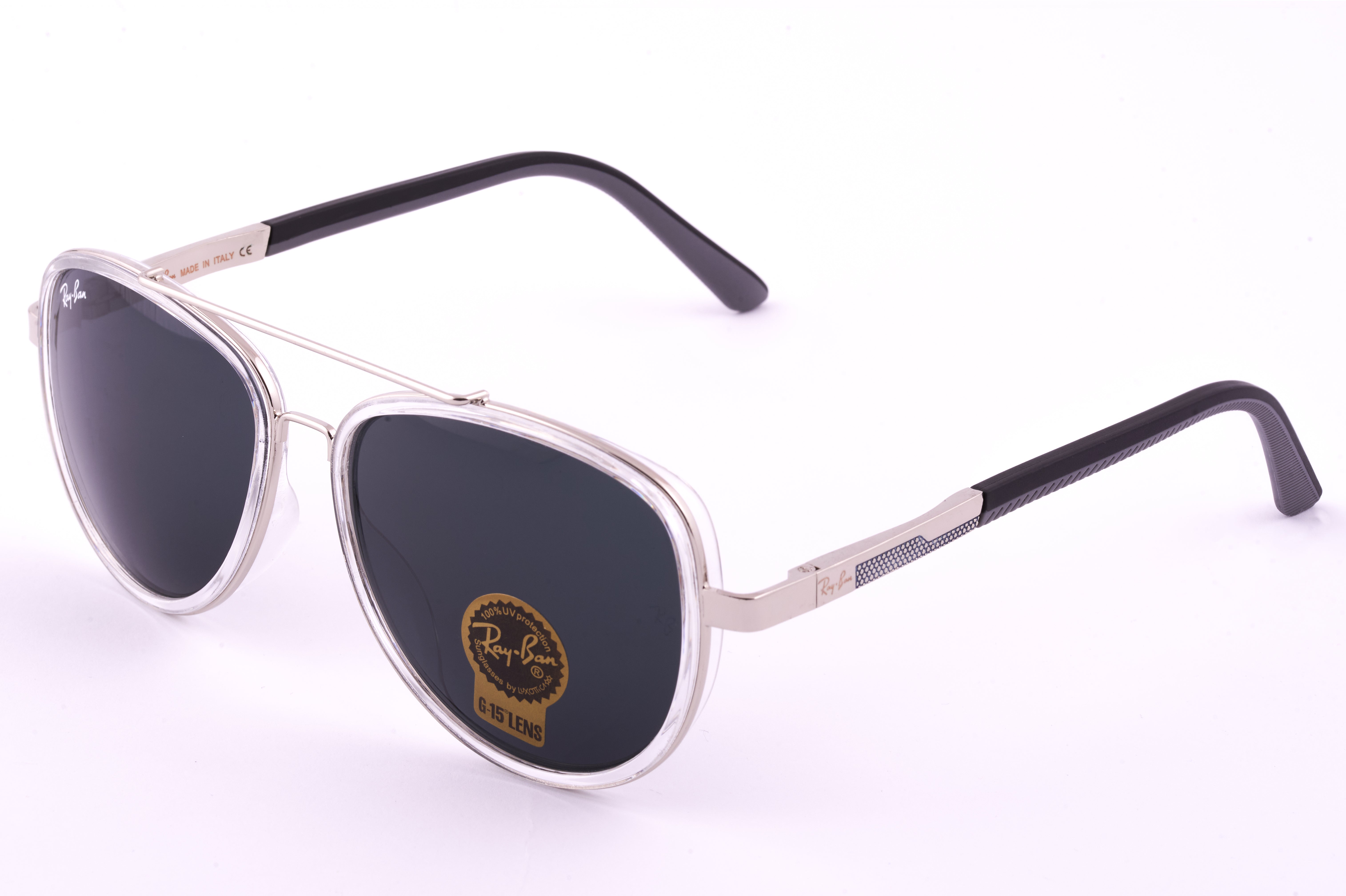 Ray-Ban G-15 Polarized Sunglasses with Signature Metal Frame 08.