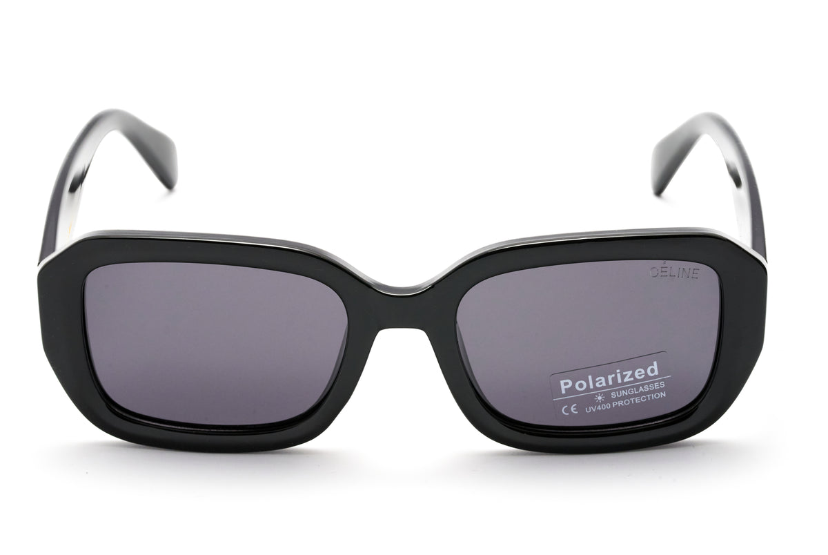 Celine Black Square Polarized Sunglasses – Bold & Timeless