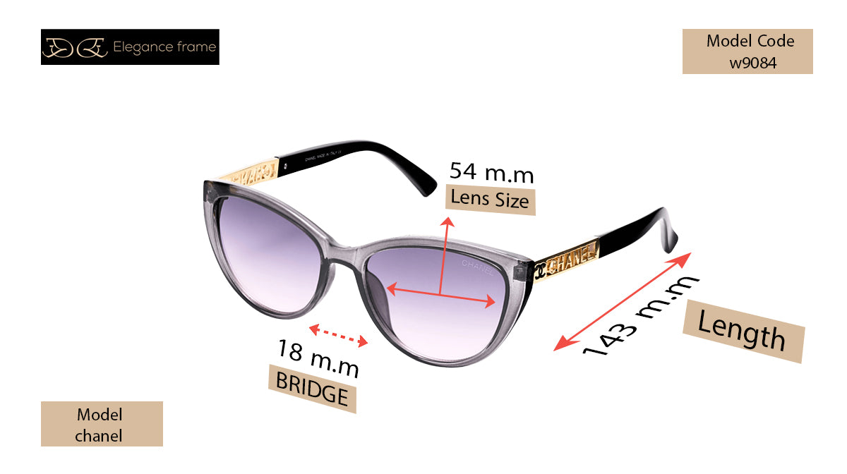 Chanel Gradient Black Square Sunglasses – Bold & Luxurious -  purple