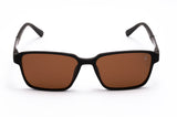 Morel Brown Square Sunglasses – Sleek & Contemporary Elegance