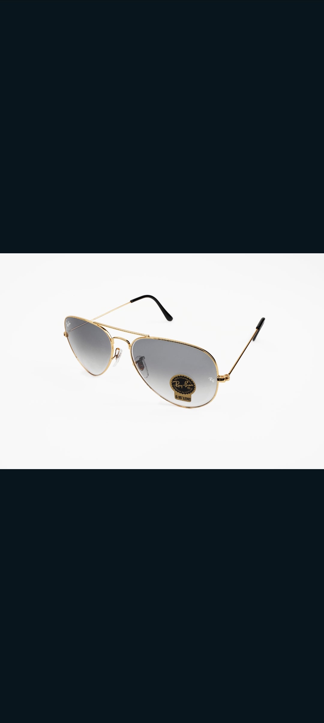 Ray-Ban  07 Lightweight Sunglasses with Mint Green Lenses